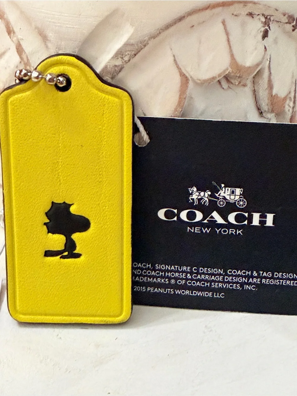 COACH X Peanut Snoopy Woodstock Hangtag